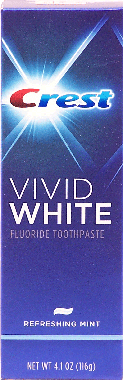 Crest&nbsp;Vivid White&nbsp;fluoride toothpaste, refreshing mint Full-Size Picture